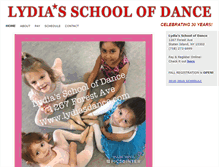 Tablet Screenshot of lydiasdance.com